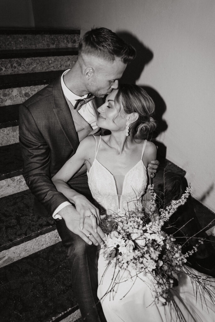 Shooting Brautpaar mit Brautstrauß, Salzburg