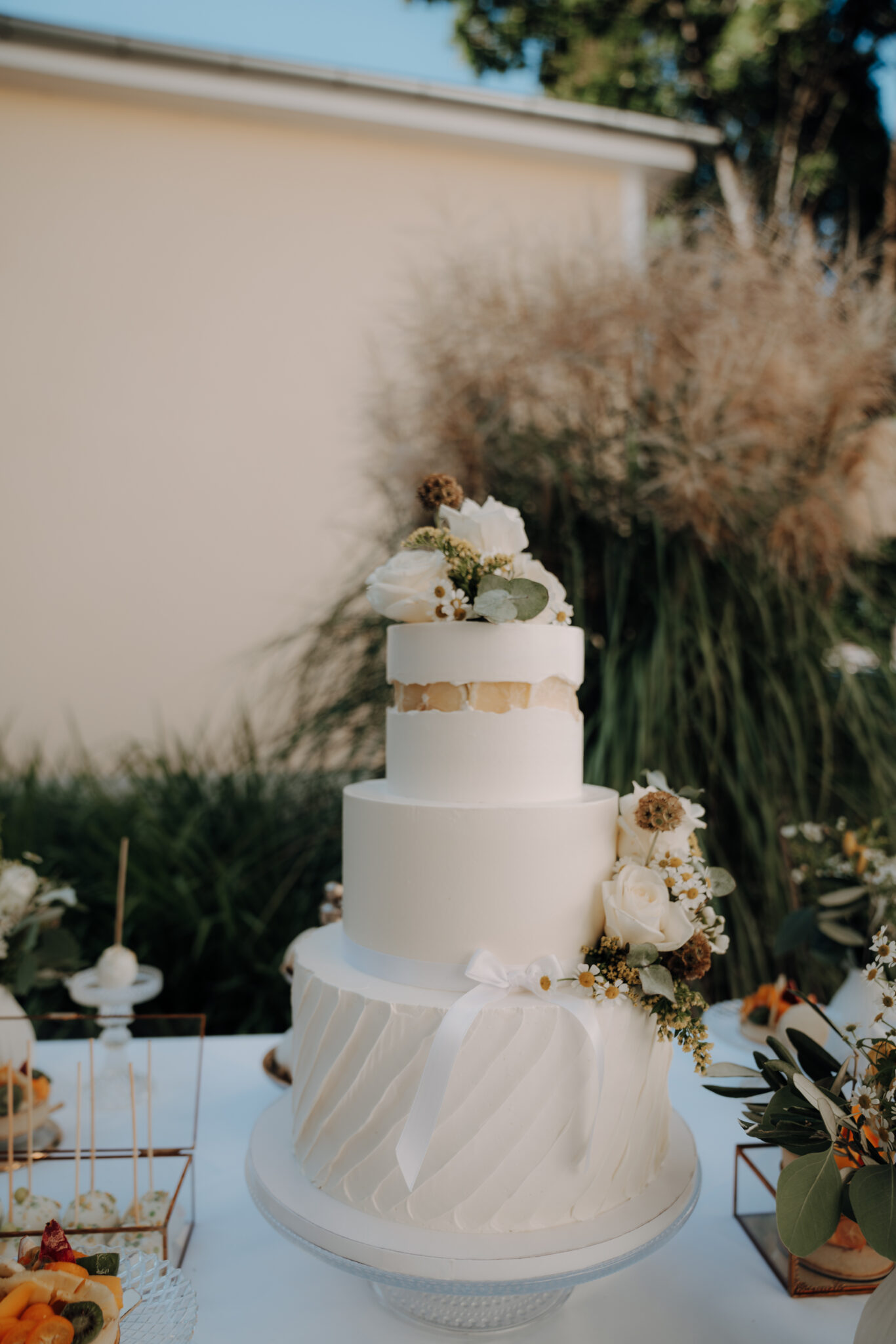 Hochzeitstorte auf dem Sweet Table